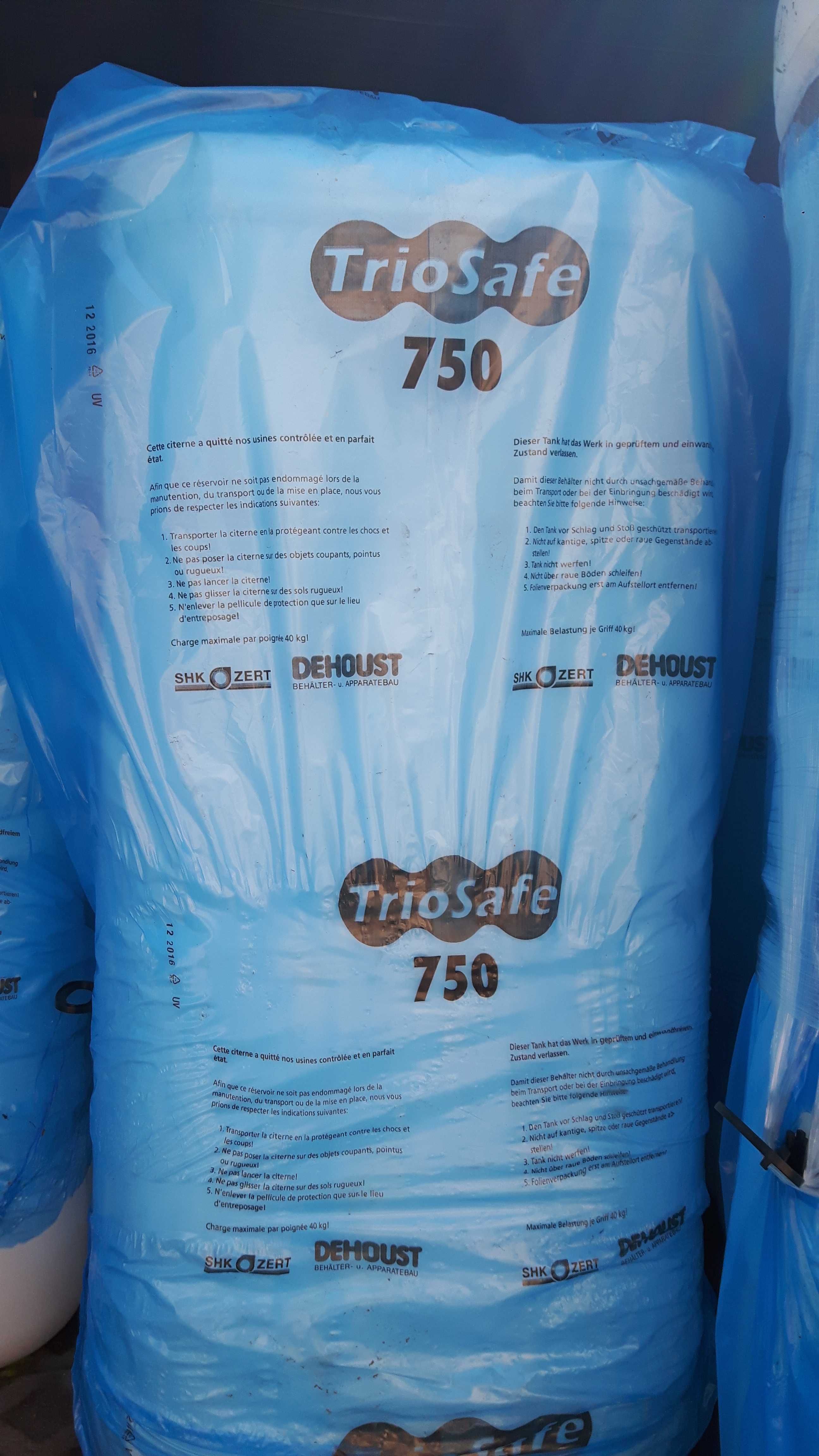 Zbiornik 750 l dwupłaszczowy na olej opałowy, ON, fabr.nowy, atest CE