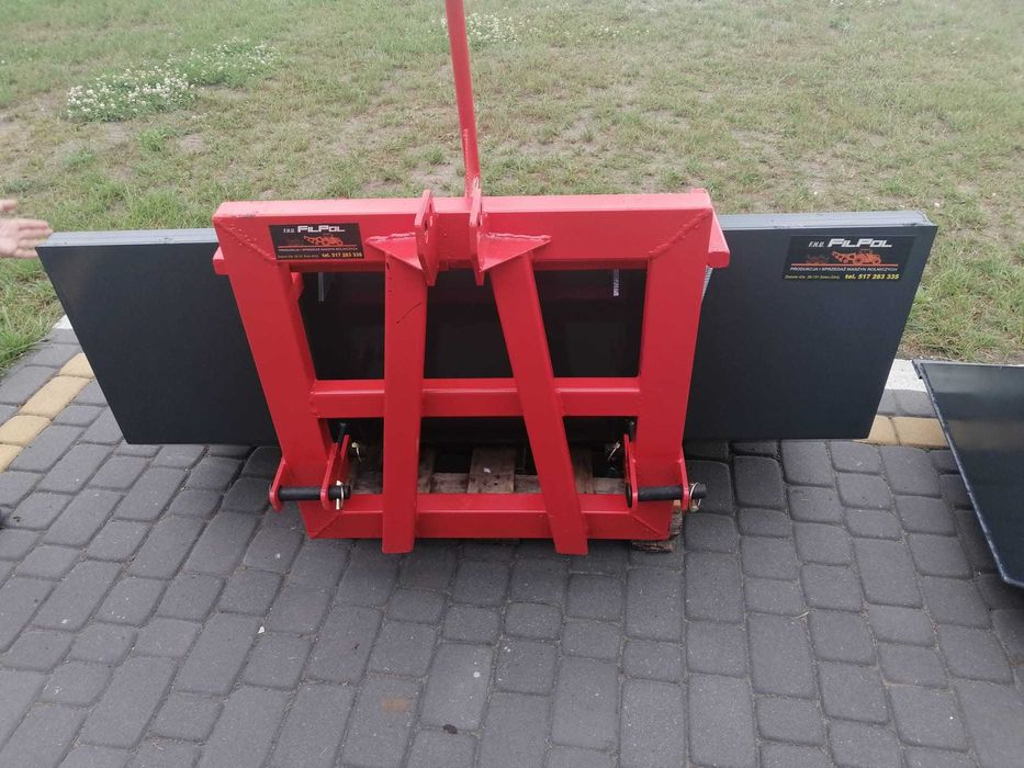 Łycha pług do śniegu  na tył ciągnika z kiprem kiper na tuz