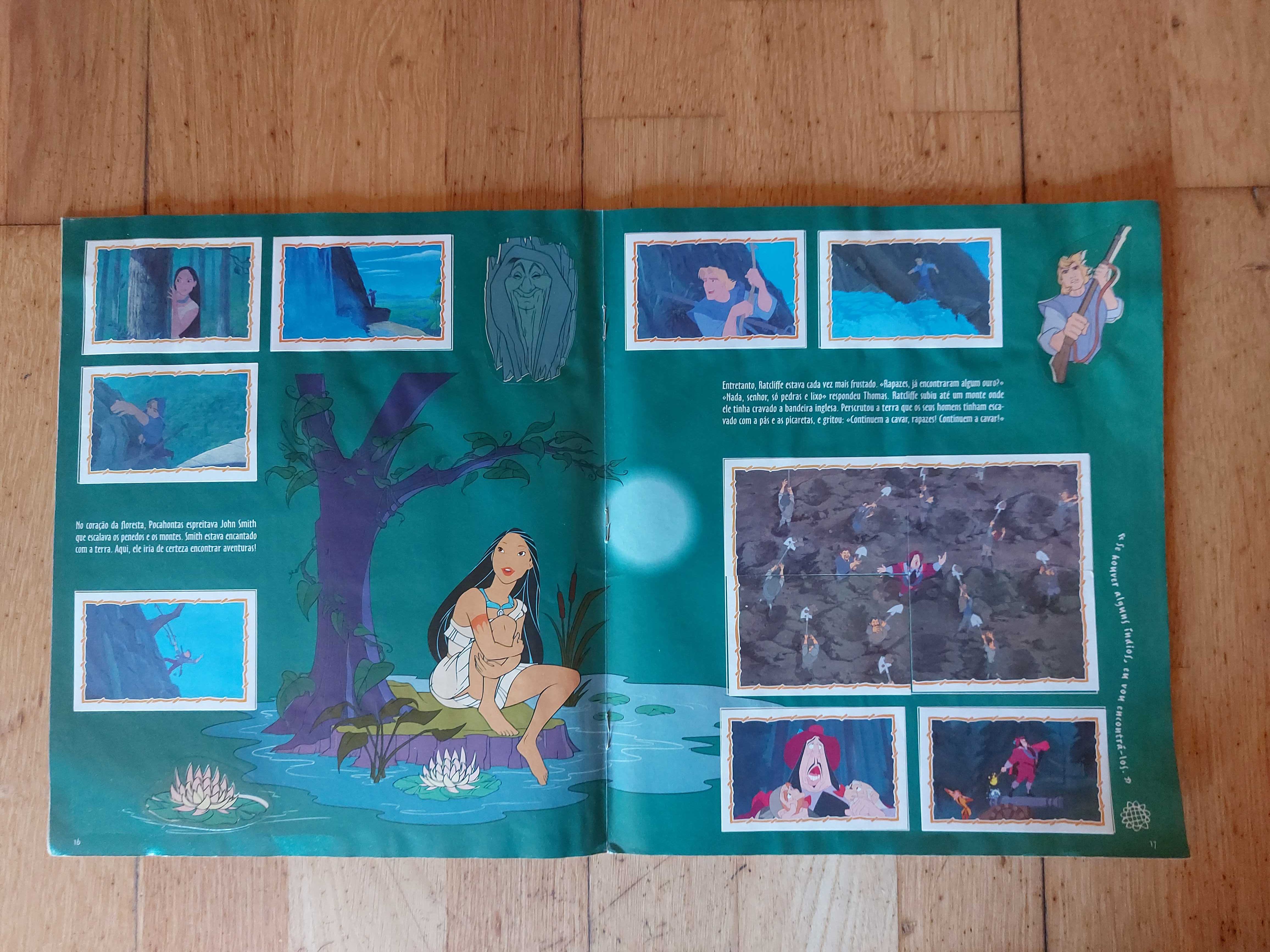 Caderneta de cromos "Pocahontas" - Completa