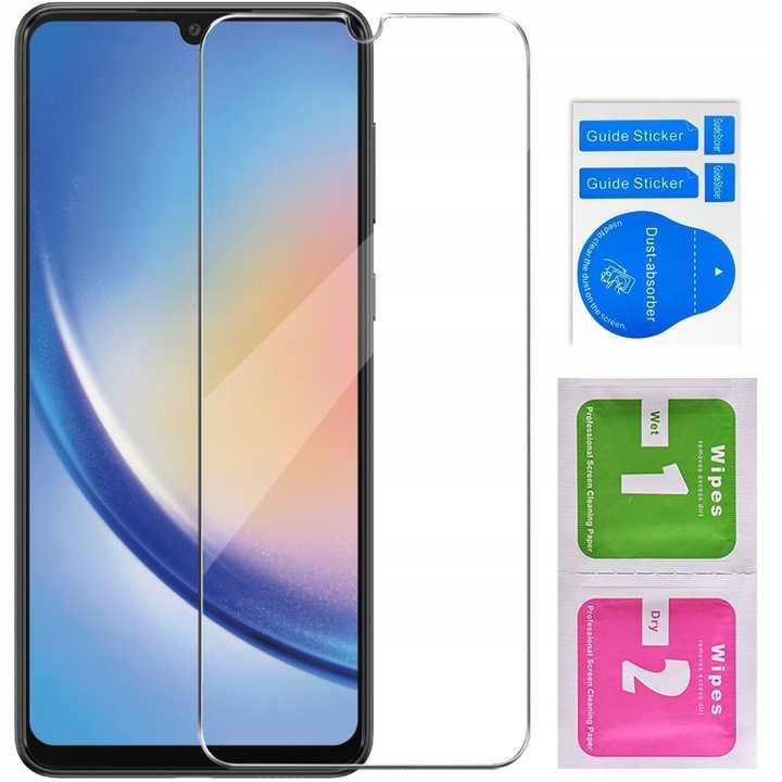 Etui Flip Clear View do Samsung Galaxy A34 5G + Szkło Hartowane