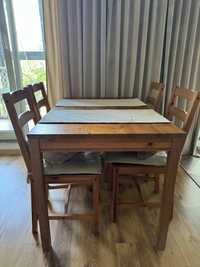 Stół i 4 krzesła Ikea Jokkmokk