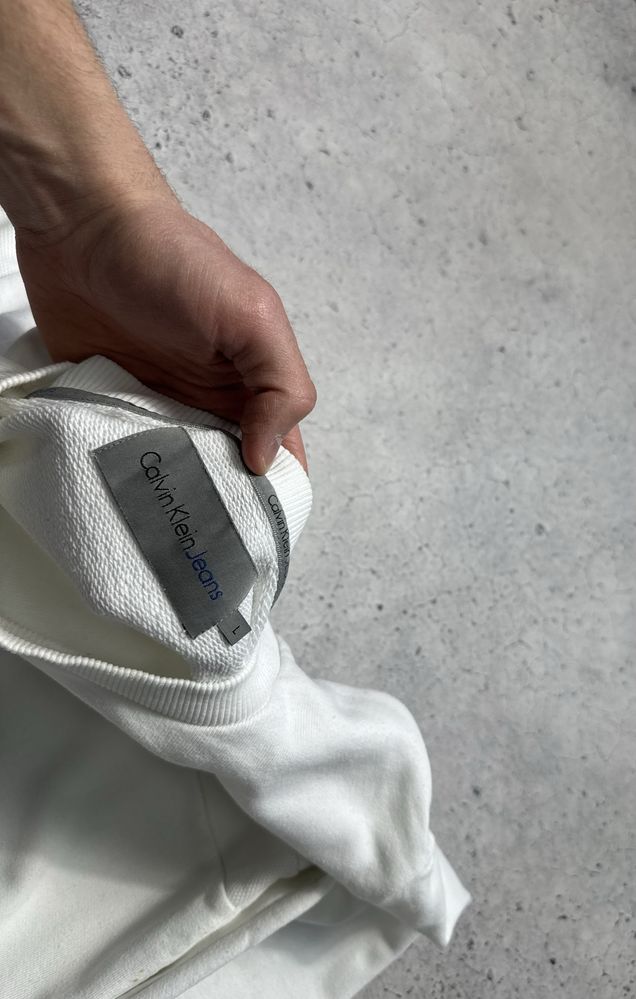 Мужская Кофта Свитшот Calvin Klein Jeans С Большим Лого Ориг Размер L