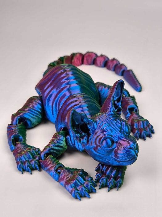 Розпродаж! Магічний 3D кіт сфінкс 32см із переливчастим ефектом