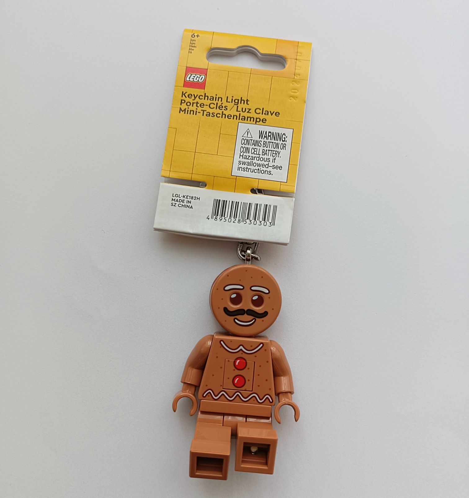 LEGO brelok latarka - w kształcie piernikowego ludzika