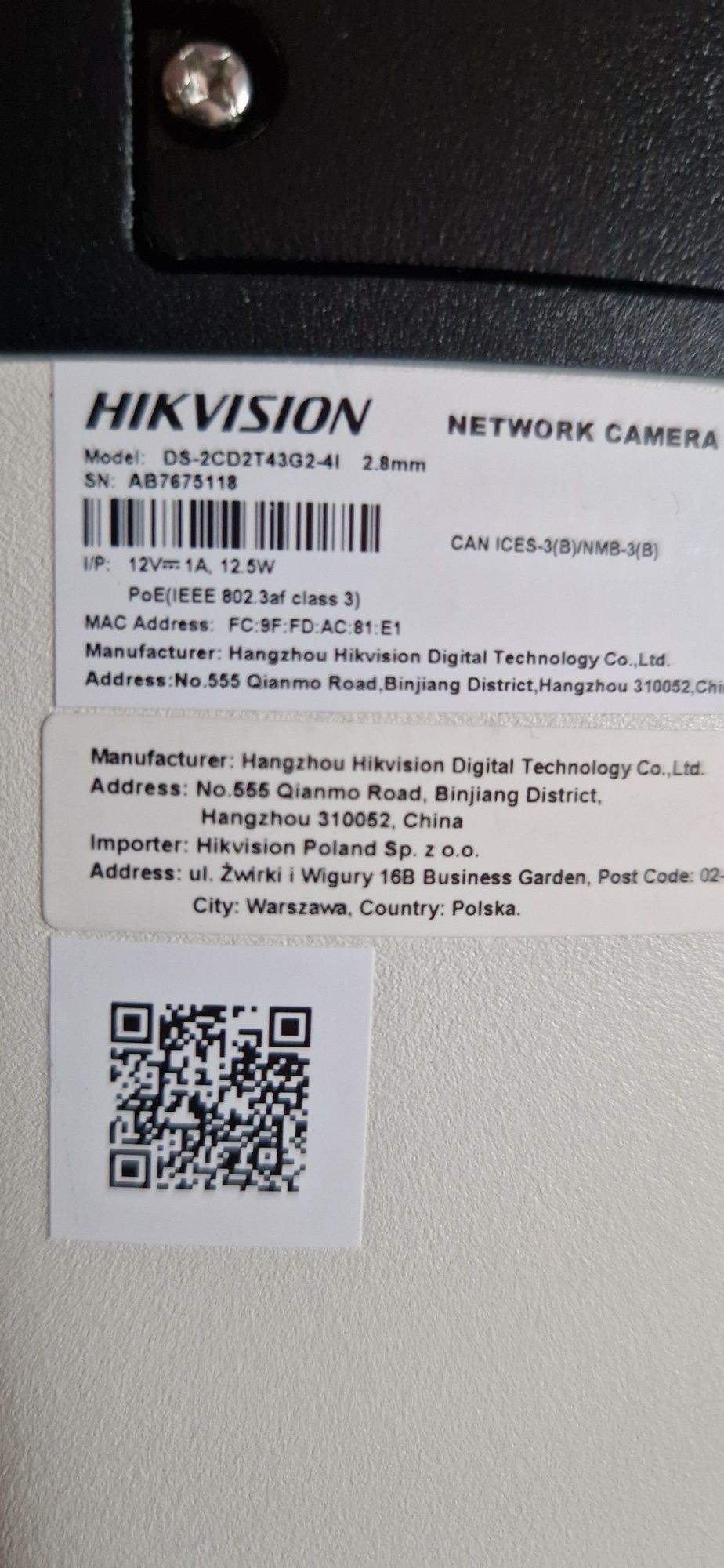 Hikvision Kamera Ip Ds-2Cd2T43G2-2Li(2.8Mm)