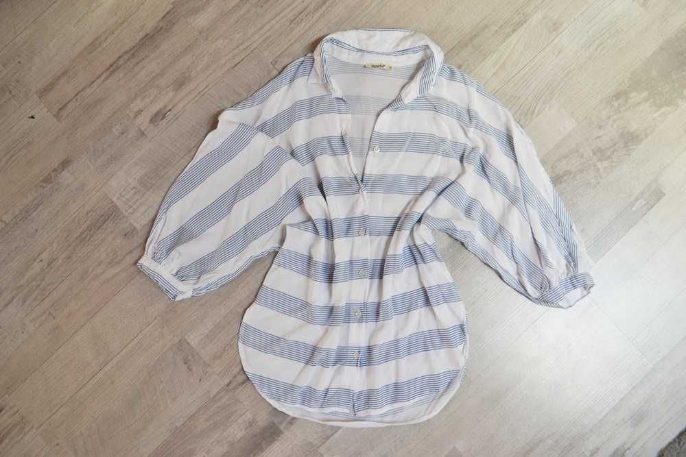 Benim koszula biała luźna w paski XS lato