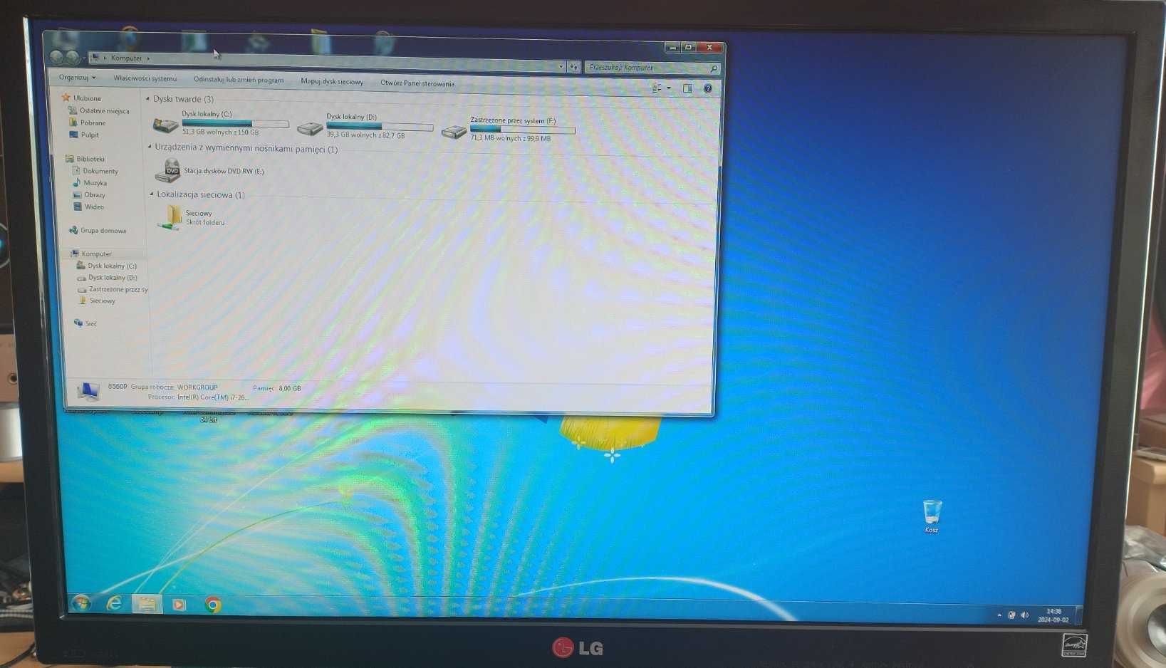 LG 23M45H monitor 23 cale FullHD HDMI