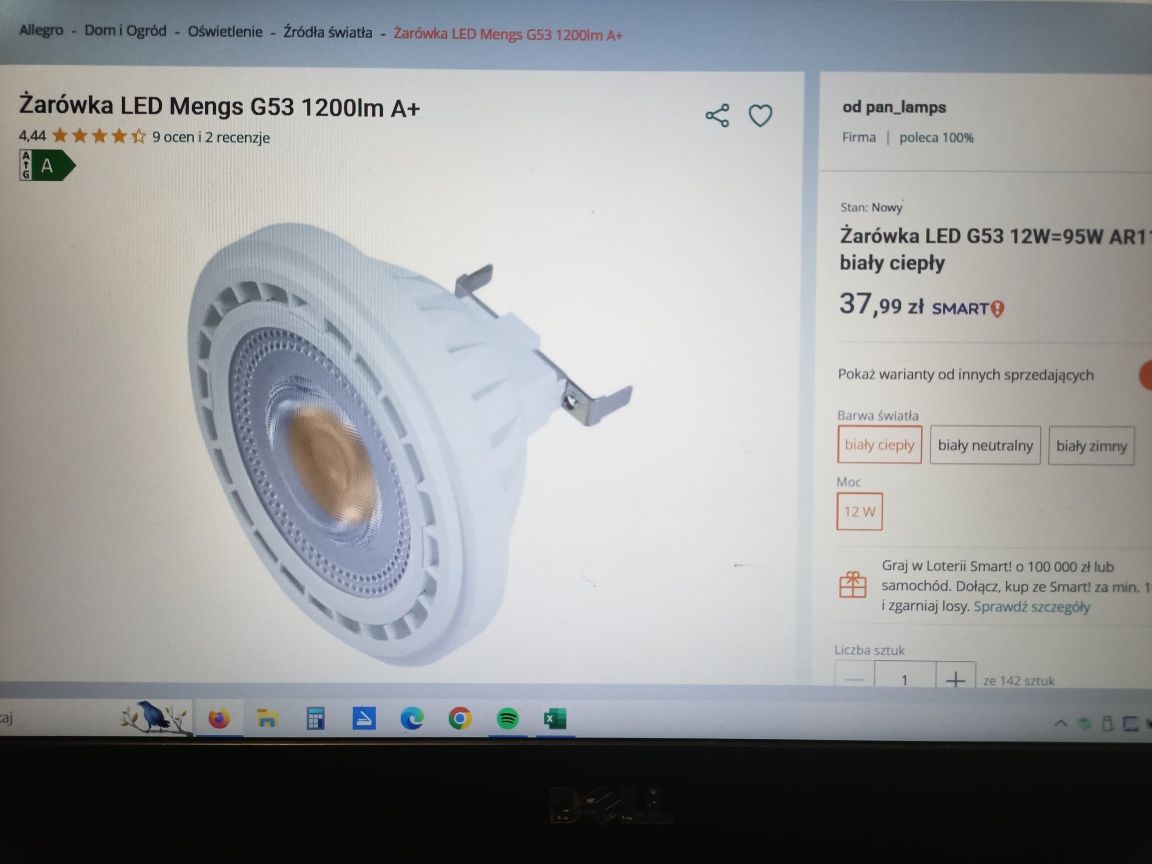 Żarówka LED G53 12W