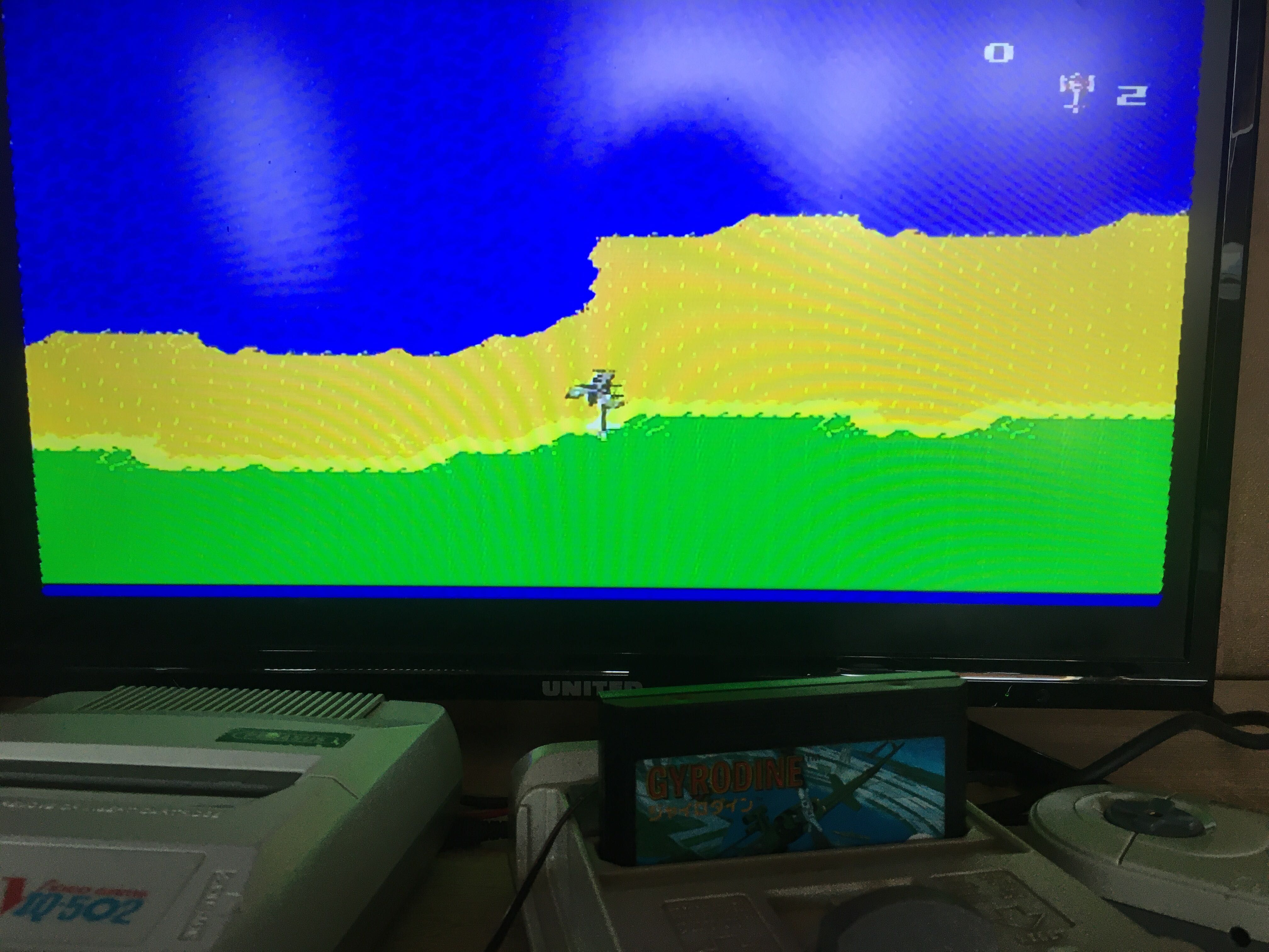 Pegasus gry Gyrodine. Oryginalna famicom