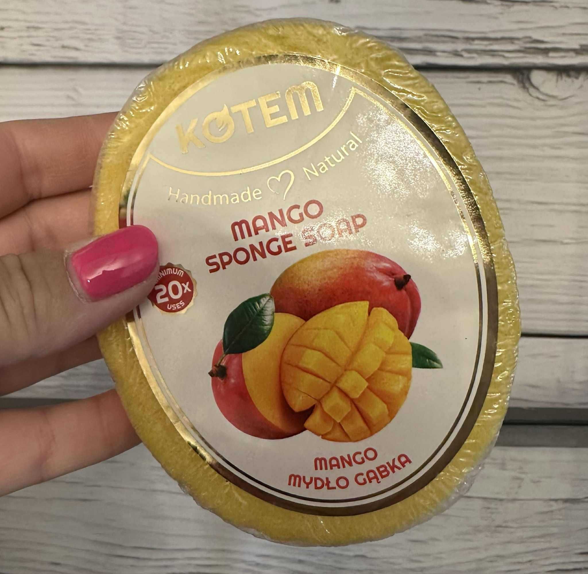 Mydło z gąbką - mango