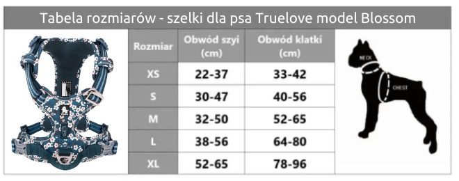 NOWE szelki Truelove  rozmiar S