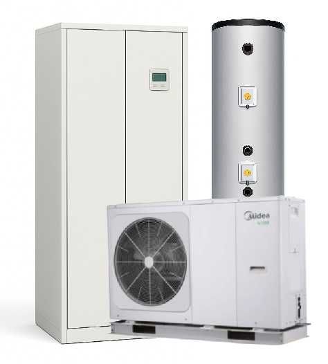 SZAFA HYDRAULICZNA Kotłownia Zbiornik kombinowany Pompa HISENSE 8 kW
