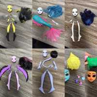 CAM monster high, пума, гарпия, скелетон, русалка, пчела, парик