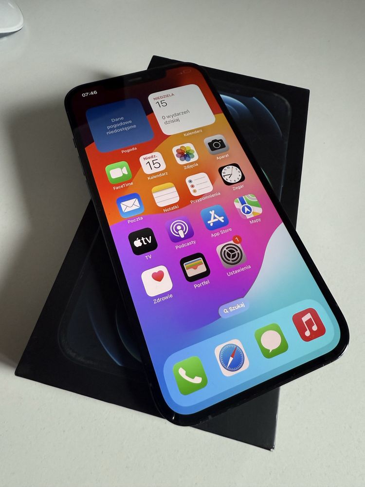 iPhone 12 Pro Max 128gb Blue Idealny Bateria 96%