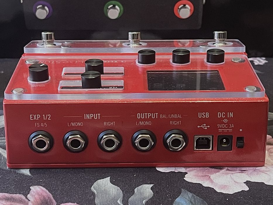 Line6 HX Stomp limited edition red + Mission SP1-L6H + KnK Shields