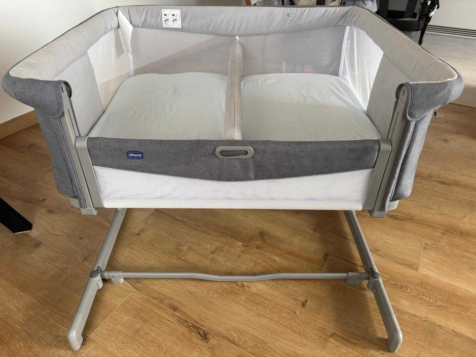 Chicco Next2Me Twins łóżeczko dostawne dla bliźniąt Magnet grey