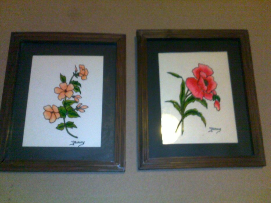 Lote de 4 quadros