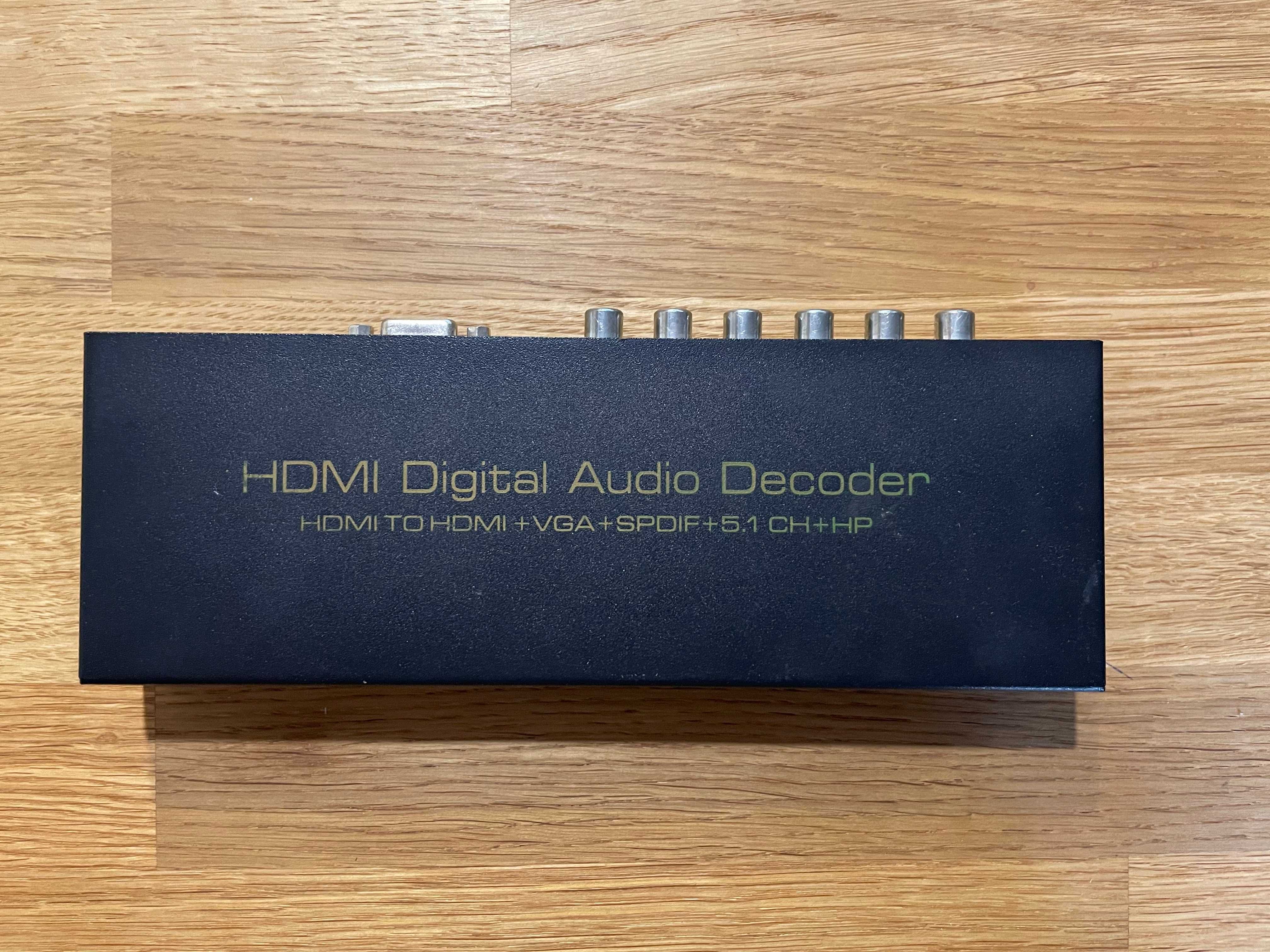 Ekstraktor konwerter HDMI do HDMI VGA SPDIF Toslink 5.1