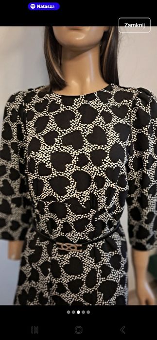 Sukienka w  panterkę