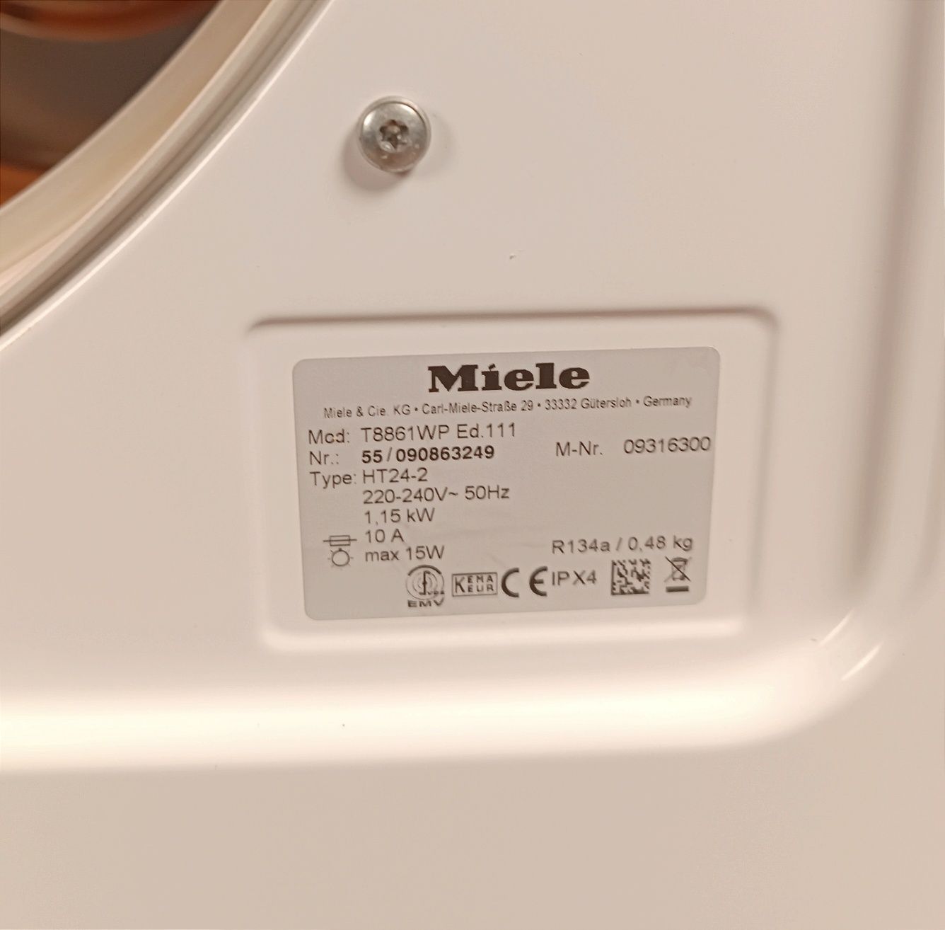 Сушильна машина тепловий насос Miele Німеччина обслугована доставка