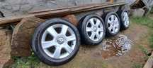 Alufelgi 16/55/205 5x112 Opony Lato Continental 7mm Passat Sharan Golf