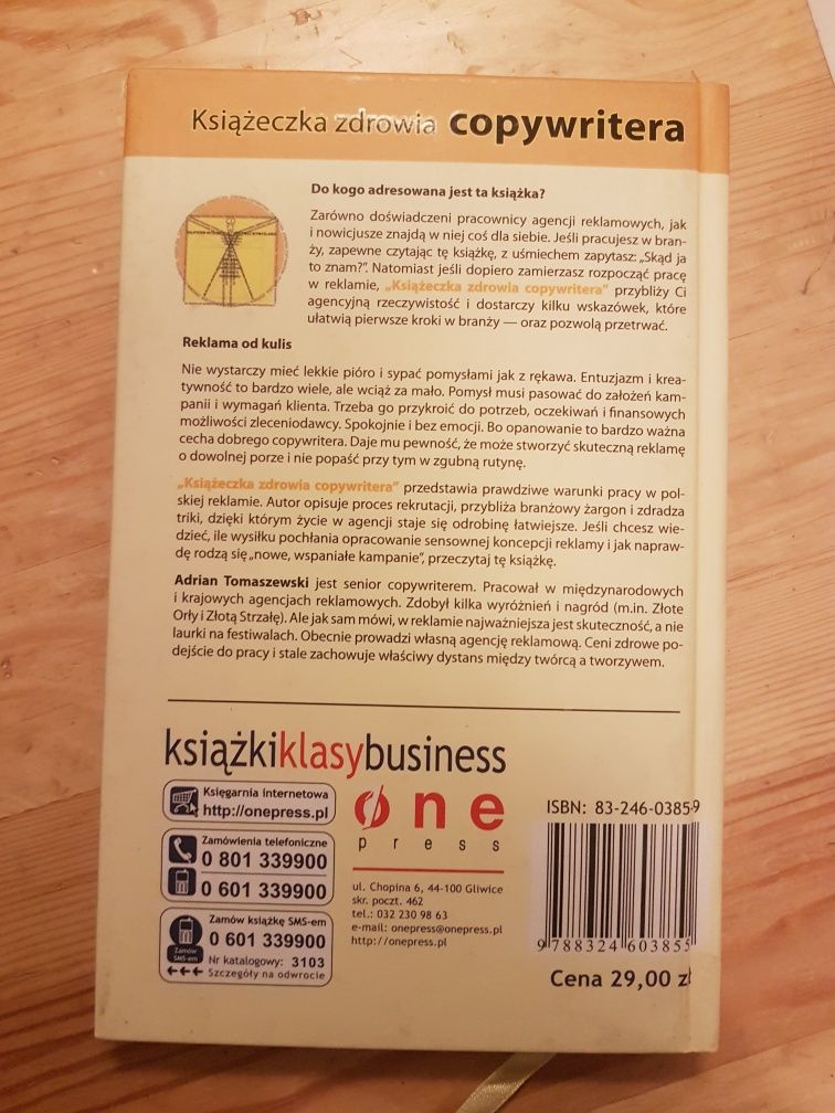 Książeczka zdrowia copywritera, Adrian Tomaszewski