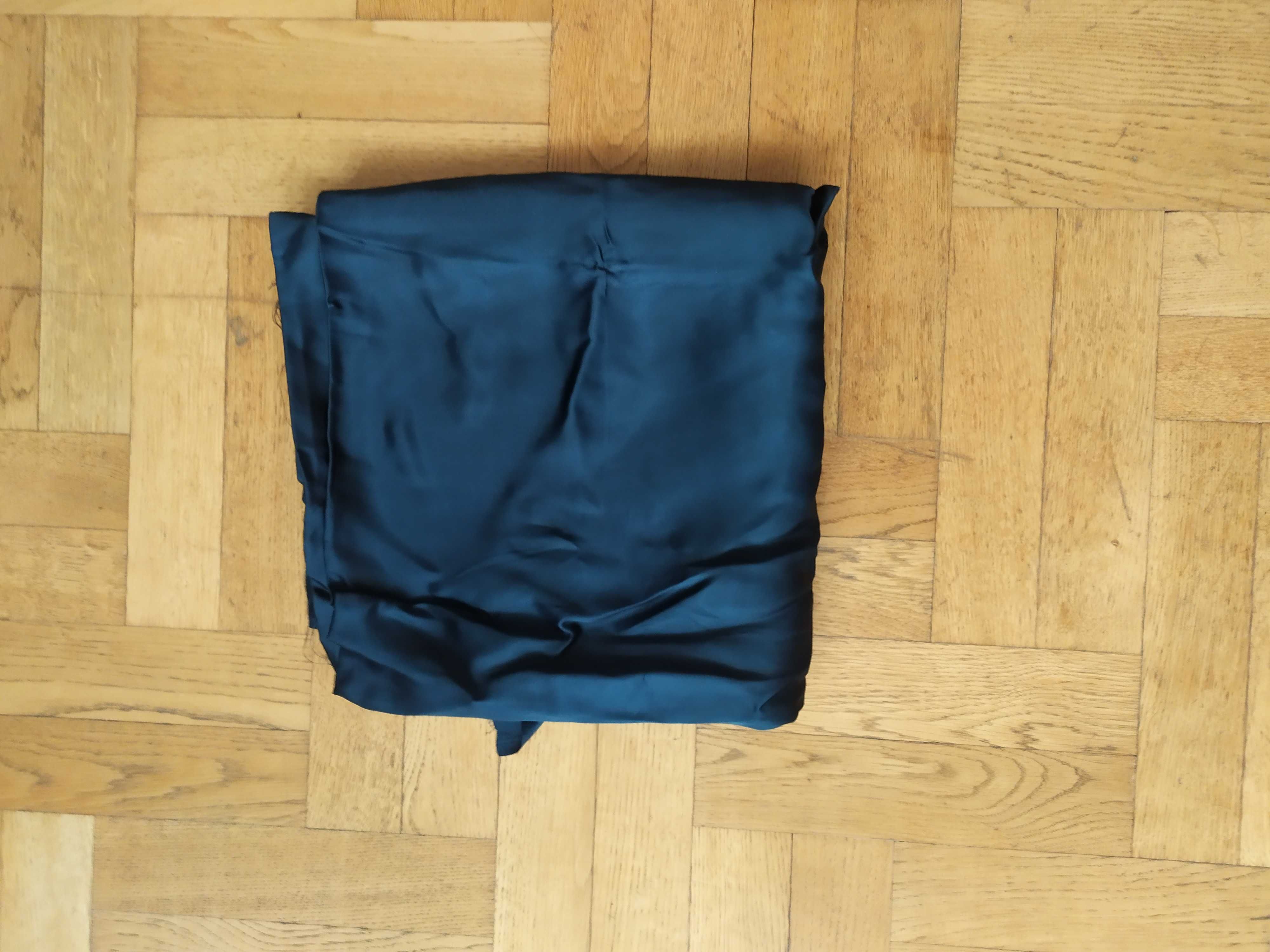 Materiał na podszewkę (garnitur, sukienka) 2,5m x 1,4m; ciemny granat