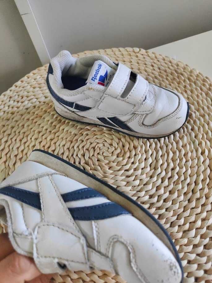 białe buty adidasy na rzepy Reebok 24,5