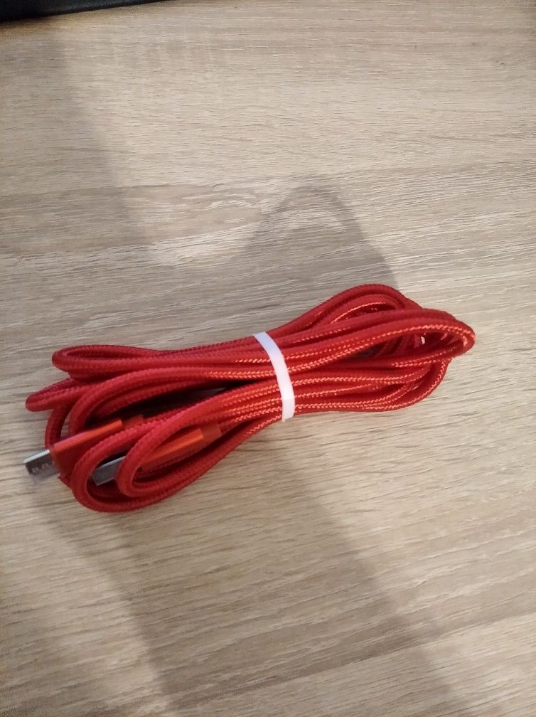 nowy kabel do ładowania typ c 3 m