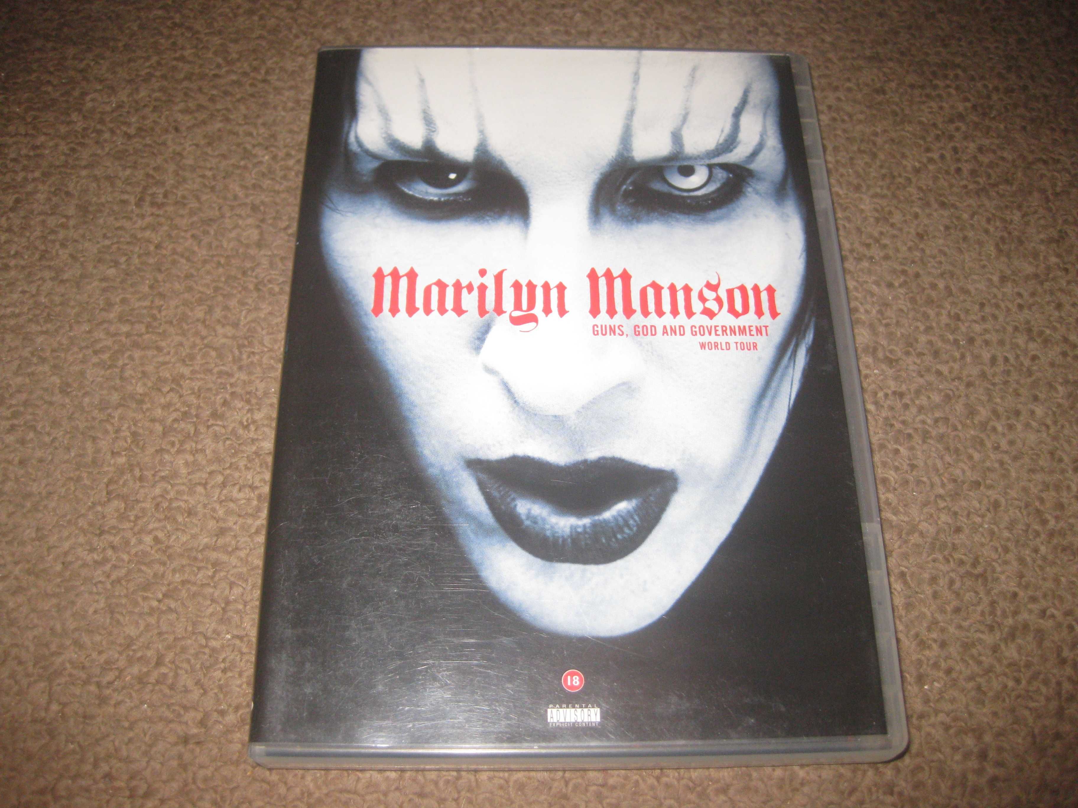 DVD do Marilyn Manson "Guns, God and Government"