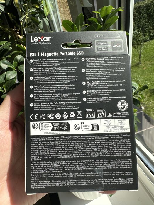Dysk Lexar ES5 1TB Magnetic Portable SSD Type-c USB3.2 TOMI-TECH