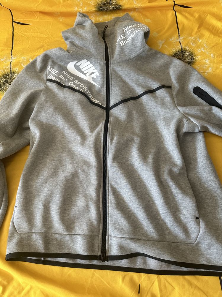 Костюм Nike tech fleece серый Drill