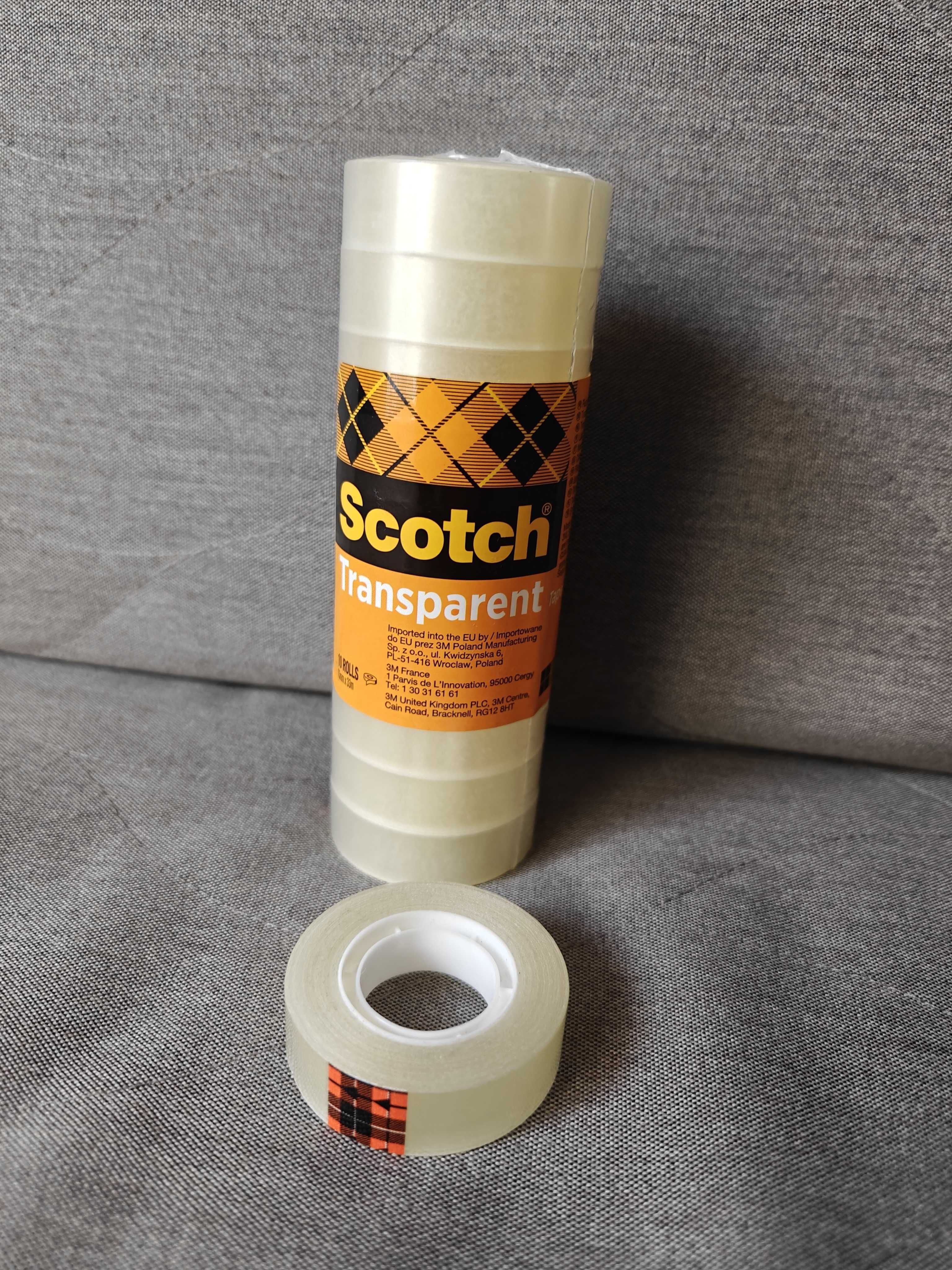 Scotch taśma klejąca biurowa szkolna bezbarwna, 15mm x 33m 1 szt.