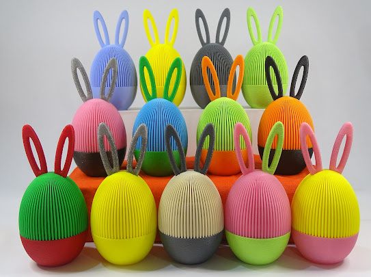 Jajko z uszami,Królik 13cm,zakręcany schowek na drobiazgi,różne Kolory