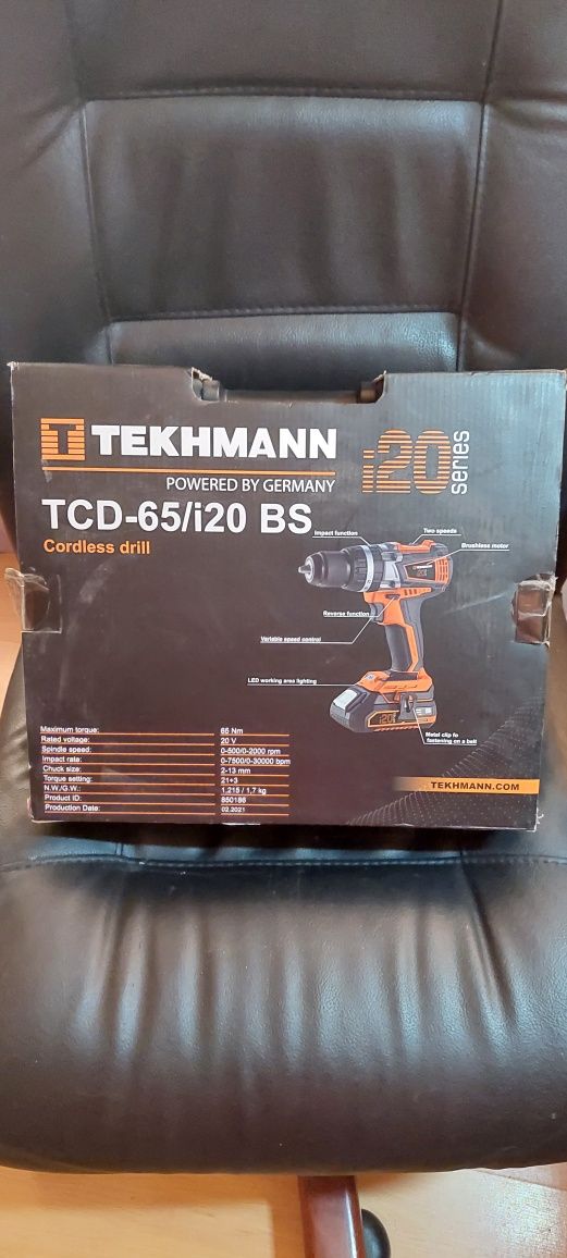 Шуруповерт TEKHMANN TCD-65/i20 BS