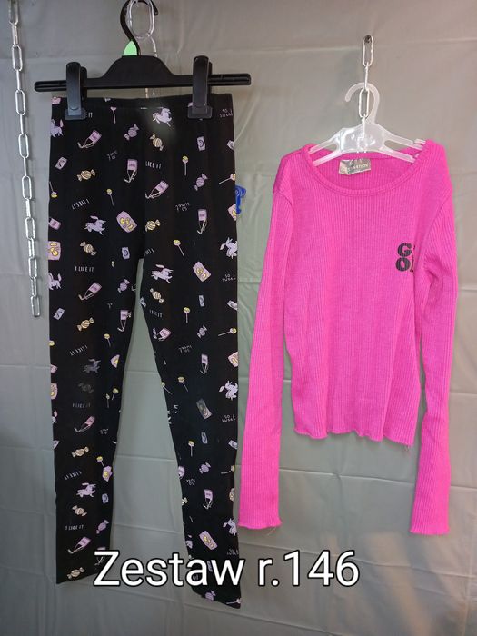 Paka ,zestaw legginsy i bluzka 146, G69-033