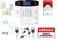 Bezprzewodowy alarm WIFI GSM LCD APP syreny polski