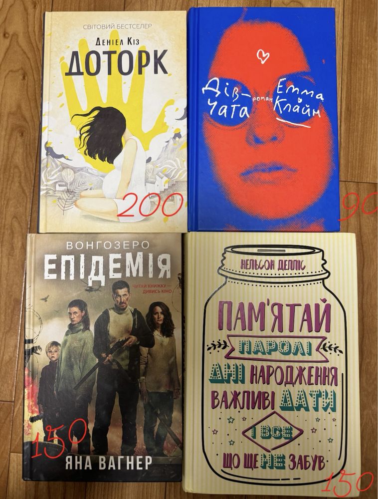 Книги Деніел Кіз, Емма Клайн, Нельсон Делліс та інші