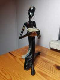 Figurka Afrykańskiej kobiety- Świecznik