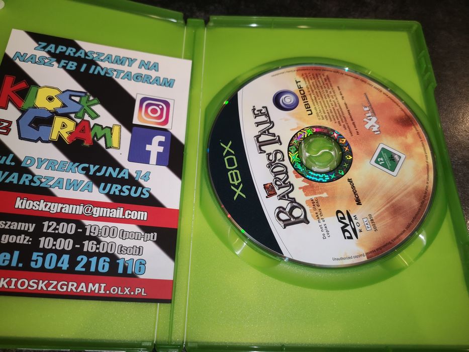 Barda Tale XBOX CLASSIC gra ANG (BDB+) sklep Ursus