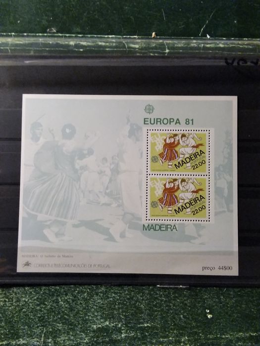 1981 Bloco Europa CEPT Madeira Folclore MNH **