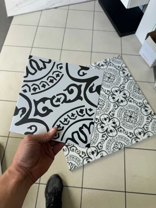 Płytki GRES Patchwork 20 X 20 Cigno Czarno Białe ATEM Gatunek 1 NOWOŚĆ