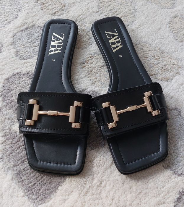 Piękne klapki Zara roz. 38