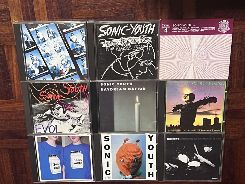 9 CD’s originais: Sonic Youth