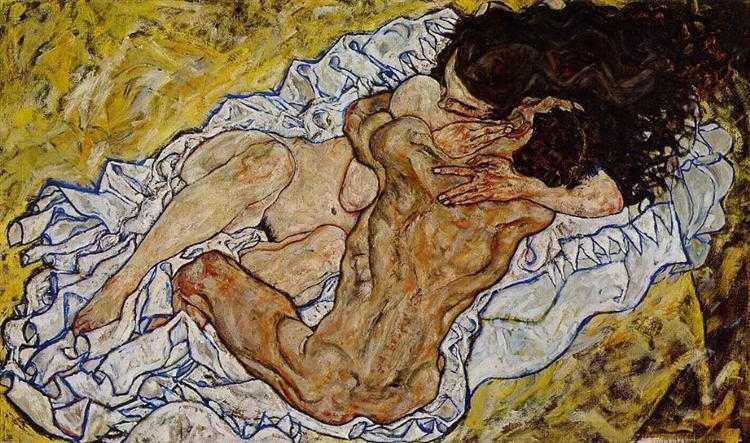 Egon Schiele - the Embrace / Objęcie