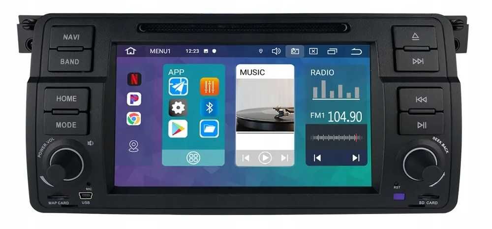 RADIO GPS Android 12 4GB 64GB WiFi PL 2DIN - BMW 3 E46