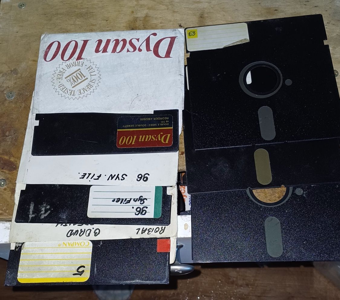 Dyskietki 5,25 cala RETRO 6 sztuk