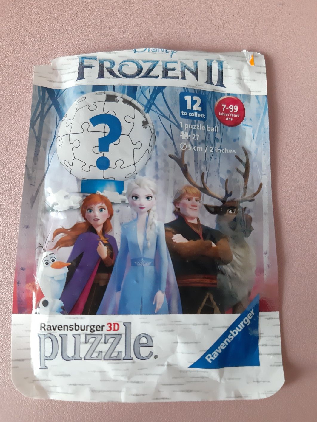 Puzzle 3d kraina lodu, ravensburger, kula z puzzli