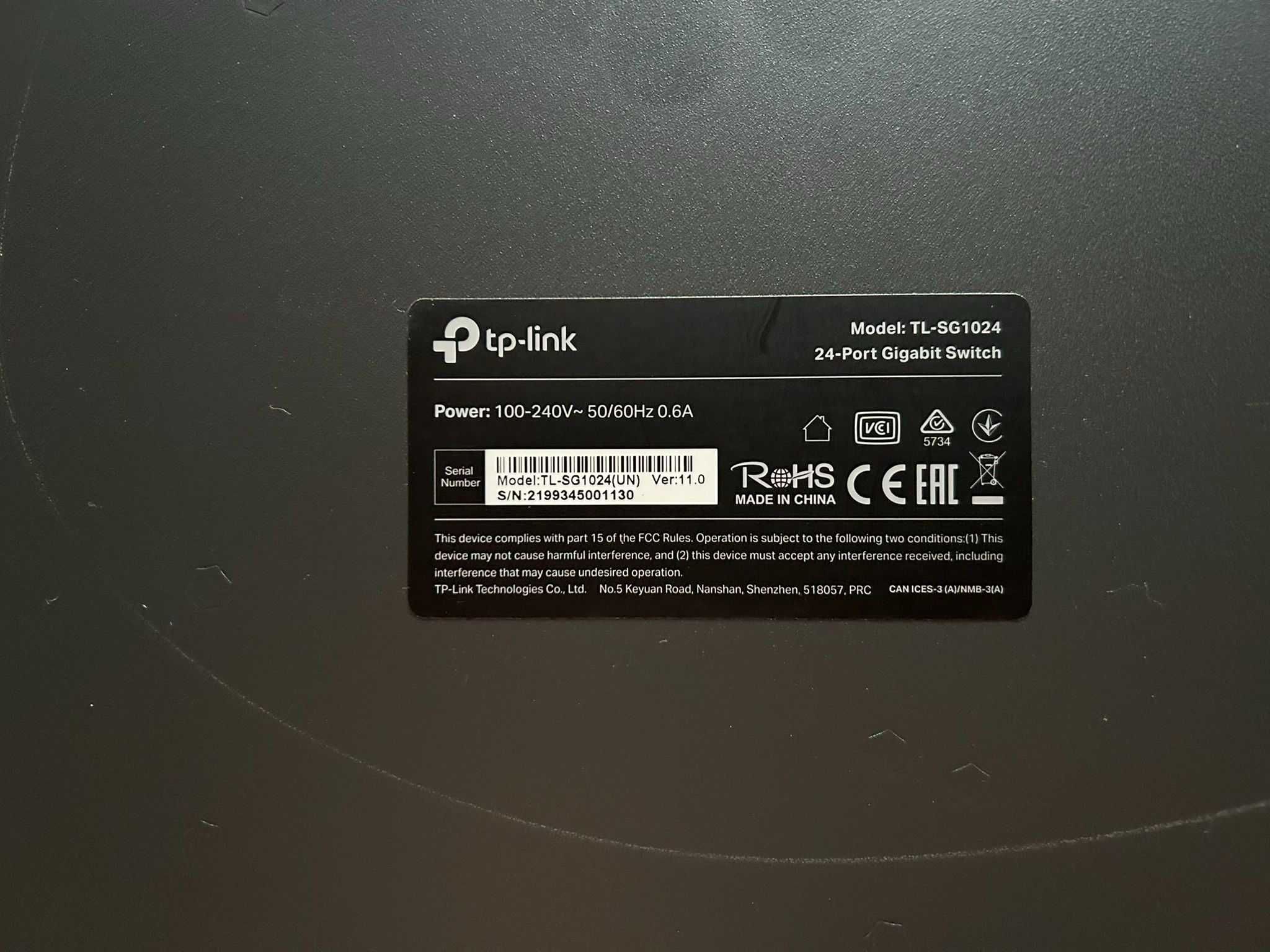 switch TP-Link TP-SG1024