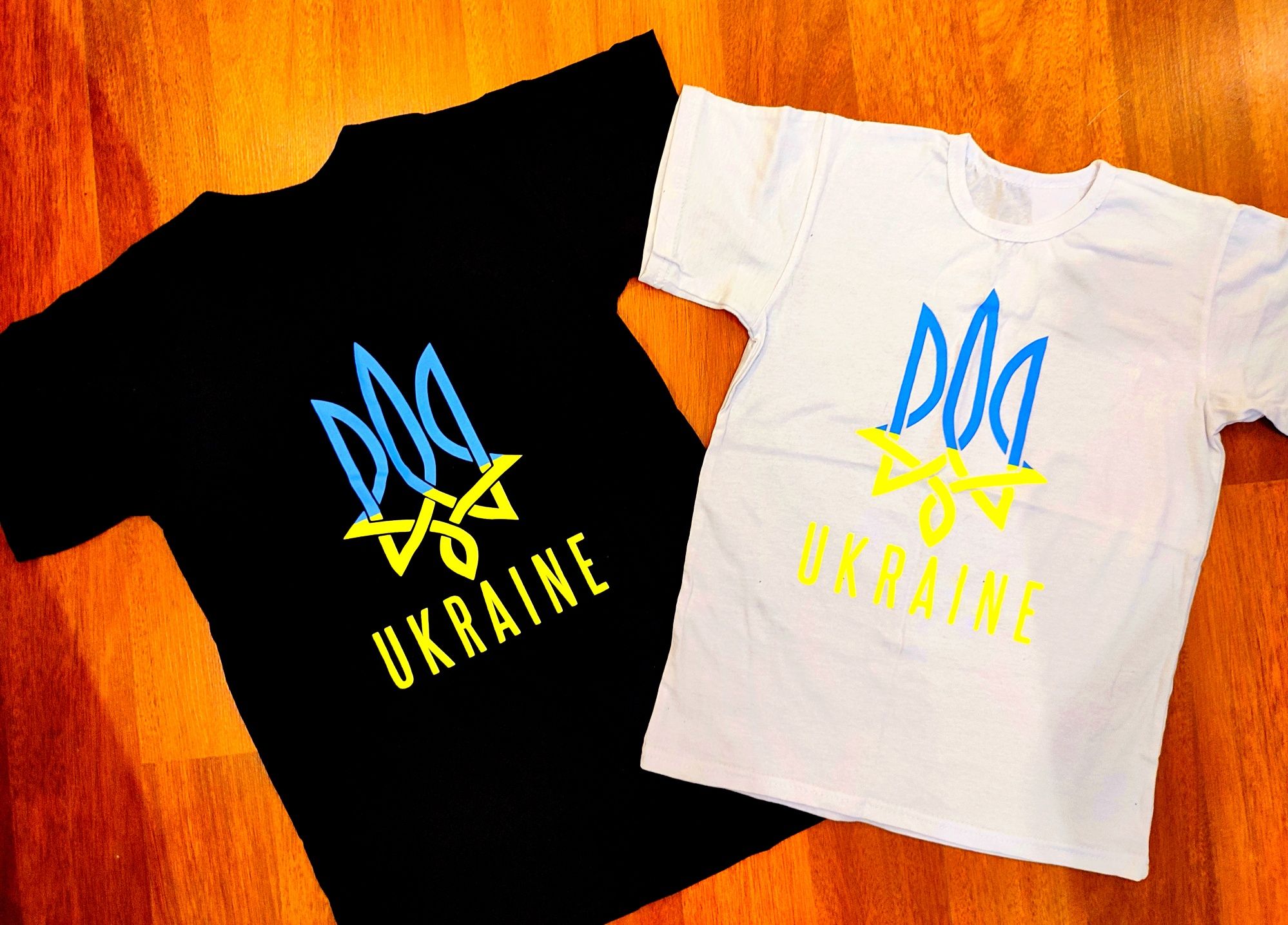 Патріотичні дитячі/підліткові футболки з принтом "Герб України"